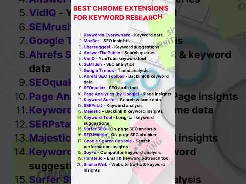 best chrome extensions for keyword research