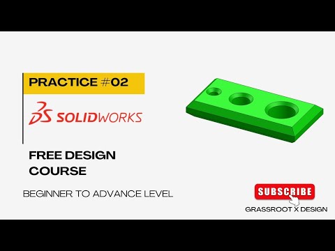 SolidWorks Free Tutorial | Extrude Command SolidWorks | Part Design Solidworks | SolidWorks