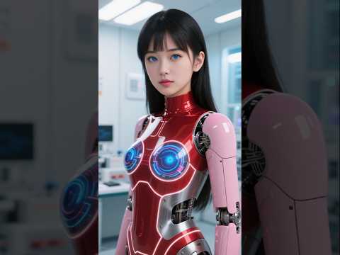💙🔧🙈 "Beautiful Robot Girl in Lab – Emotional Sci-Fi Scene" #shorts #robot #aishotstudio #dance #fyp