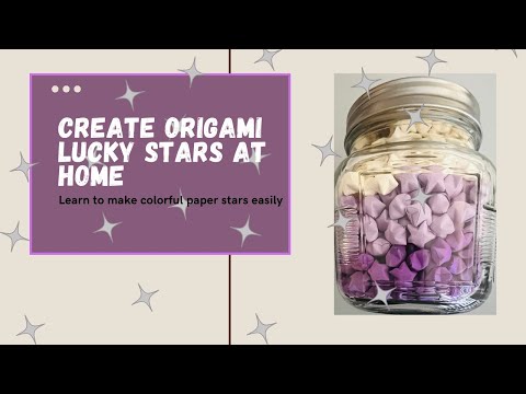 Origami lucky stars