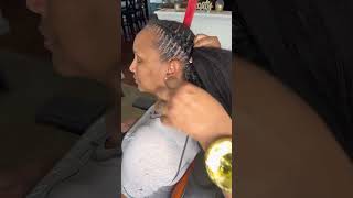 TWO BRAID TUTORIAL 🫶🏽🥰 #stitchbraids #knotlessbraids #braidedhairstyles #protectivestyles #ditl