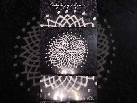 Lakshmi kolam#muraivasal #muggulu #padikolam#easyrangoli #arttherapy #lakshmikolam#1000petalrangoli