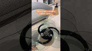 Stylish & Functional!😱 #furniturelandsouth #coffeetable #gears #glasscoffeetable #movablefurniture
