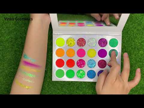 Holographic Eye Shadow Palette No Logo Glitter Eyeshadow