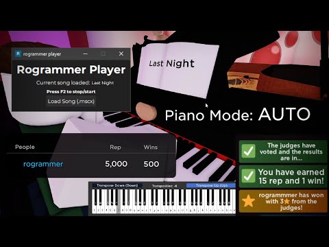 I made an auto piano player in roblox...