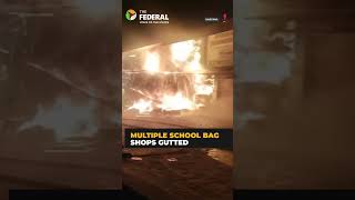 School bag shops gutted in Bhiwani’s Hansi gate