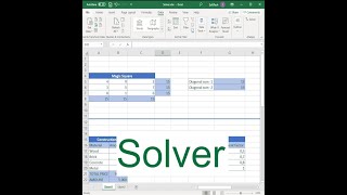 EXCEL SOLVER(@simplifiedacademictutorialsug )