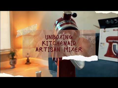 KitchenAid Artisan 5Qt Tilt-Head Stand Mixer Unboxing #kitchenaid #mixer