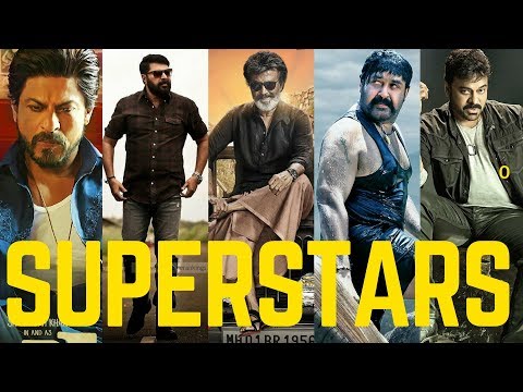 SUPERSTARS MASHUP | Mammootty | Rajinikanth | Mohanlal | SRK | Chiranjeevi | Vijay | LINTO KURIAN