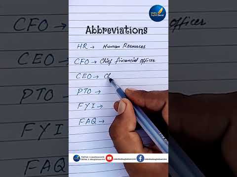 abbreviations