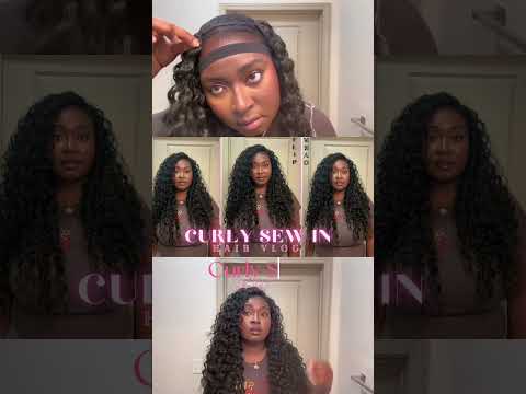 Love a classic sew in! Full tutorial is live!!💕🪡 #flipovermethod #bloombundlehair #curlyhairstyles