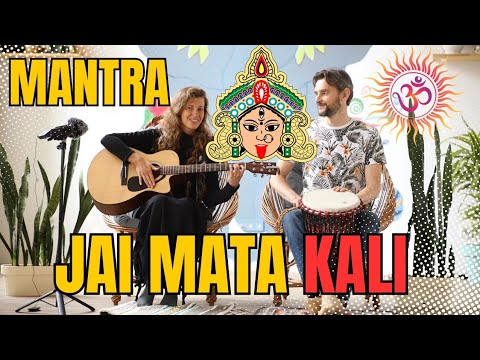 Jai Mata Kali Mantra🙏 Guitar and Djembe @handpan_flow_music