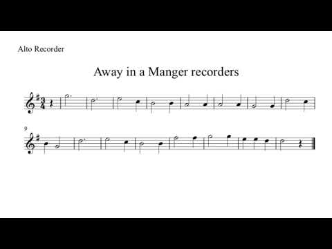 Away in A Manger Alto