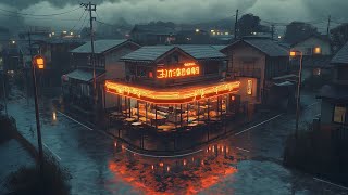 1980s & 90s Lofi Beats to cozy up for a Productive Night 🌧️ Rainy Days in Tokyo Coffee Shop | Mix