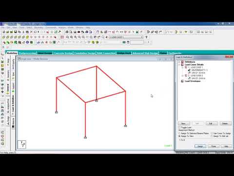 Day 41  STAAD Pro Tutorials   Analysis & Design of Steel Single Story Building