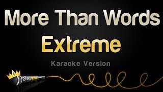Extreme - More Than Words (Karaoke Version)