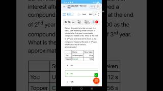 #compoundinterest solve/#oliveboard math solution/#mocktest/#oliveboard mock solution/#ssccgl/#cgl
