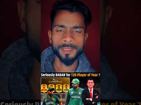 Icc men's T20 player of year babar azam 🔥 #shorts #viral