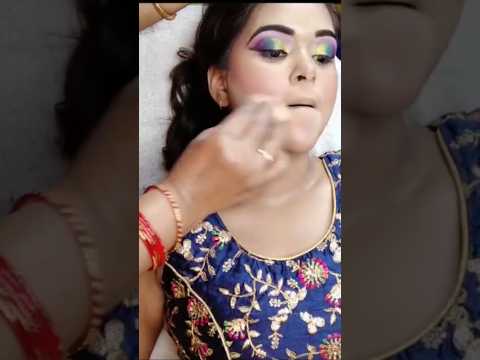 Part-2-Haldi Makeup Look 💕❤️..Satay tuned for part 3..#professional #ytshorts #mua #haldimakeuplook