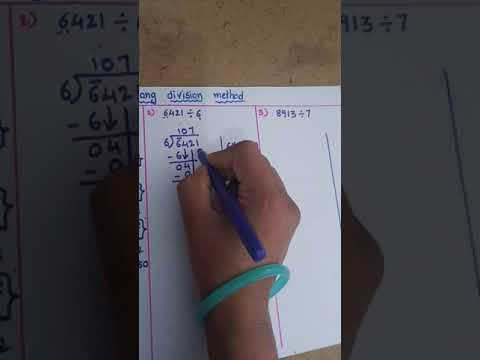 long division method