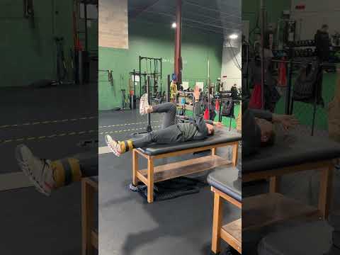 Dead Bug Resisted Hip Flexion (Ankle Weight)