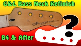 A Fretless G&L Neck Gets Refretted & Refinished.