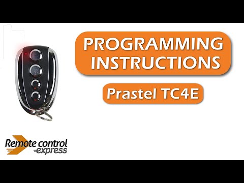 Programming my remote Prastel TC4E