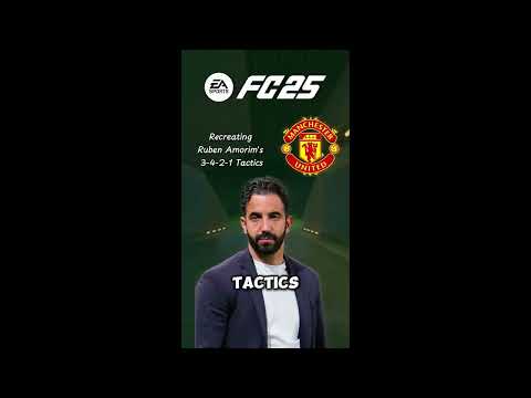 Recreating Ruben Amorim’s 3-4-2-1 Man United Tactic in EA FC 25! 🔴⚪️⚫️