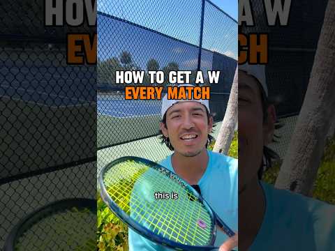 How to get a win every tennis match