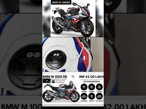 BMW M 1000 RR SPECS,COLOURS,MILEGE,TOP SPEED,PRICE IN INDIA 😍😱🤯!!??? #shorts