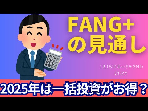 【新NISA】12.15FANG+の見通し｜iFreeNEXT FANG+2025年に一括投資がお得？