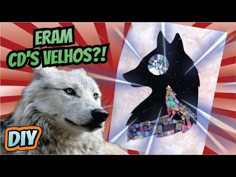 DIY - Mosaico com CD’s /mosaic with CD's!/  ¡Mosaico con CD's!