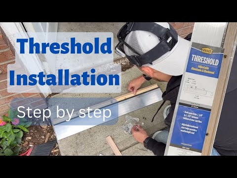 Installing a Door Threshold (with Concrete Underneath)