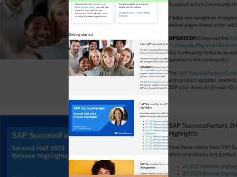 SAP Community | How to use the SAP Community website to learn SuccessFactors?  #successfactors #sap