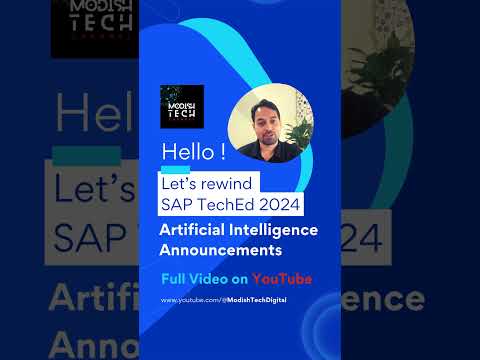 SAP TechEd 2024 - Rewind - Artificial Intelligence (SAP BTP)