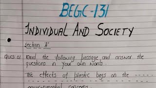 Ignou BEGC 131 #Free Solved Assignment 2024-25 !! Begc 131 solved assignment 2025 By STUDY ZONE