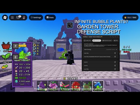 Garden Tower Defense Script - Auto Farm Seed,No Cooldown, INFINITE WINS, (NEWEST METHOD 3M SEEDS)