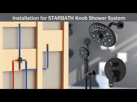 How to Install Shower System, STARBATH Knob Shower System Installation Guide
