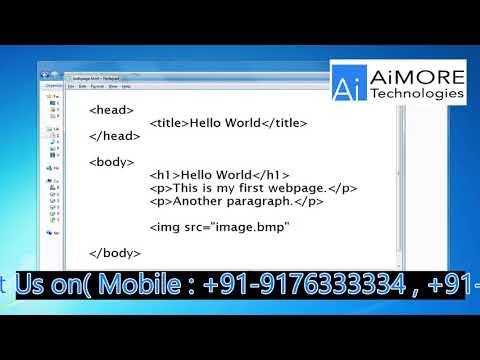 HTML Tutorial By AiMORE Technologies