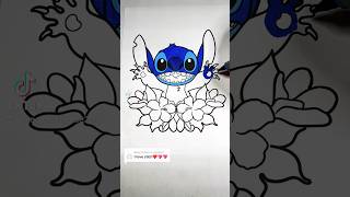 #stitch #ohana #coloring #drawing #satisfying #viral #fypシ #foryou #cute #fyp #shorts