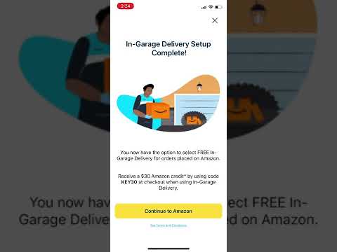MyQ App - Enable Key for Amazon Prime Deliveries in your Garage!