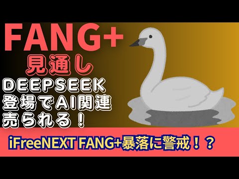 【新NISA】1.27FANG+の見通し｜iFreeNEXT FANG+大暴落に警戒！？DeepSeekはAIバブルを動かす？