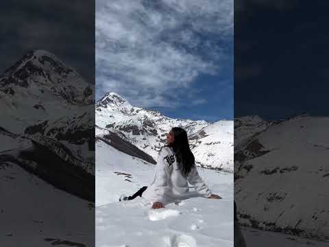 Mount Kazbegi 🏔️ #kazbegi #mountainview #mountains #georgia #shortsvideo #travel #trending