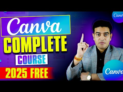 Canva Full Course Tutorial In Hindi 2025 | FREE Graphic Design Course For Beginners | #canvatutorial