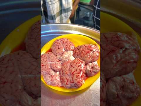 Special Mutton Brain Masala | bheja Fry #streetfood #food #shorts #humanstreetfood