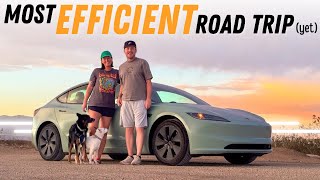 My Most Efficient Road Trip Yet! Tesla Model 3 LR RWD Over 1,000 Miles To California