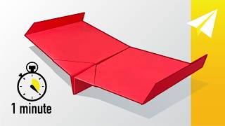 Make a VERY EASY Paper Airplane Glider in 1 Minute (60 seconds) — Atlas