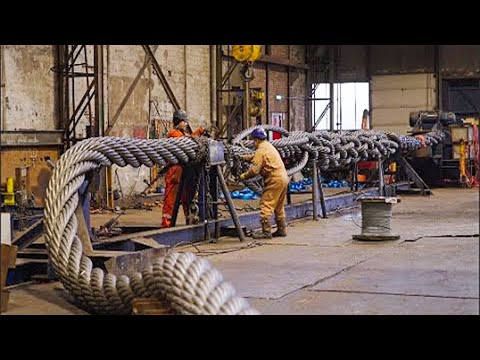 Heavy Duty Rope Fabricating Production - Wire Cable Manufacturing Process - Amazing Factory Machines