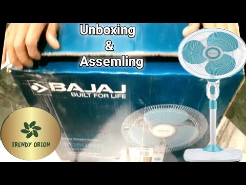 Bajaj Sheild Stand Fan Unboxing & Assemling / Fan Assemling Video/Bajaj Sheild Fan Unboxing Flipkart