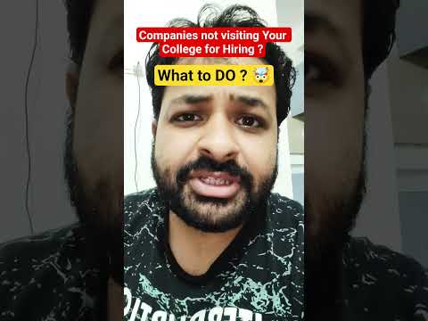 Companies Not Visiting for Campus Placements What to do ? #shortsfeed #shortsvideo #interview